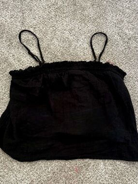 Old Navy Black Spaghetti Strap Crop Top